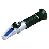  Refractómetro Medidor de Sal/Densímetro Salinidad 0-10% PPT/SG (RHS-10 ATC)