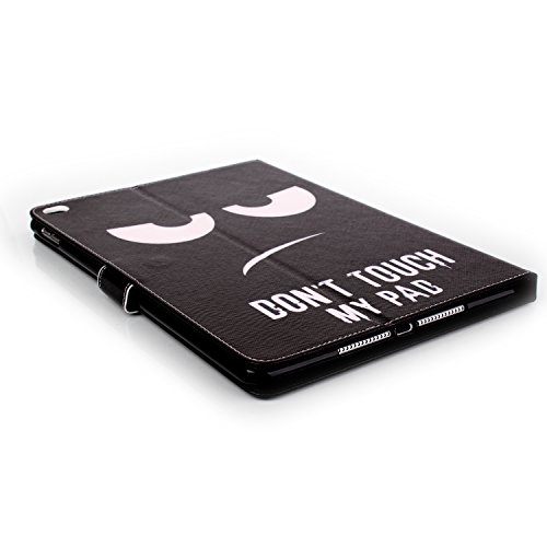 iPad Air 2 Hülle, Deenor Colorful Classic Design PU Leder Stand Schutzhülle Hülle für Apple iPad Air 2 iPad 6 Generation. (DON’T TOUCH MY PAD) - 6