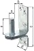 Produktbild Kloben auf Platte Ø20x35x189x60x60mm Stahl roh feuerZN DII-Haken GAH