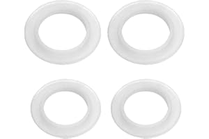 IYBQIU 4 Pcs Basin Plug O Ring Drain Valve Rubber Gasket Pop Up Basin Waste Seal Washers Rubber Seal Ring for Basin Plugs Kitchen Sink Accessories, White