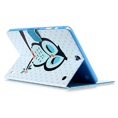 Samsung Galaxy Tab A 9.7 SM-T550 Hülle, DEENOR Bunt Malerei und Stilvoll Zeichnung Brieftasche Case Buch-Stil PU Leder Flip Protective Stand Tasche Schutzhülle Hülle für Samsung Galaxy Tab A 9.7 SM-T550. (Sleep Owl) - 4