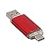 Produktbild Ouneed USB-Sticks,USB 3.0 8/16/32/64 GB Flash-Laufwerk Typ-C OTG Sticks Dual-Stecker-Flash-Laufwerk U Disk für USB-C Smartphones und Neue MacBook (Rot, 32 G)