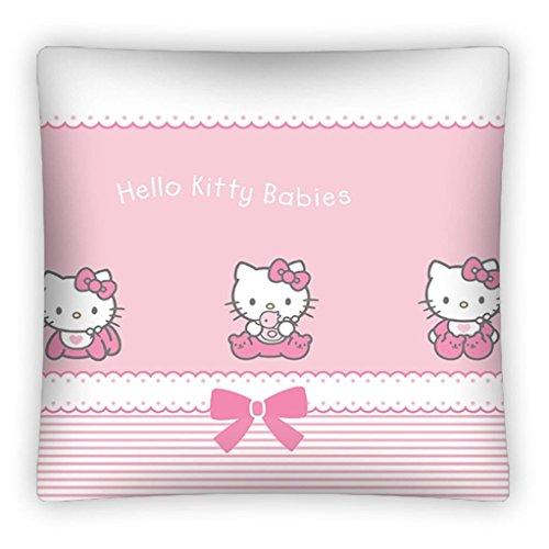 Hello Kitty KISSENBEZUG Größe: ca. 40 x 40 cm Kissenhülle (Rosa)