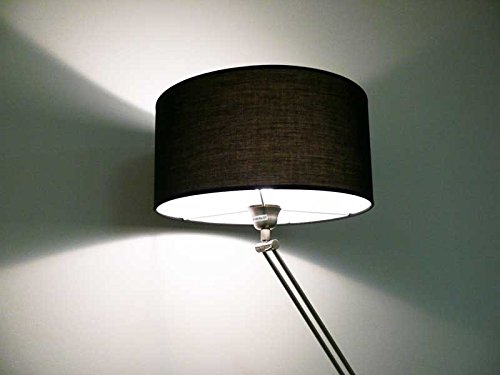 Design Stehleuchte mit schwarzem Lampenschirm, 164 cm, Kaja FL, 10262 - 5