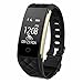 Price comparison product image Smart Health Bracelet, Veriya Bluetooth Heart Rate Monitor Smart Fitness Bracelet Sleeping Tracker Pedometer with IP67 Waterproof Sports Swimming Wristband Call Message Reminder Music Player for Android and iOS Smart Phones Such as iPhone 7/7 Plus/6s/6/6 Plus/5/5S/SE, Samsung, Huawei Mate 7/P9, LG, Sony Black