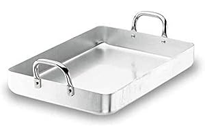 Lacor 20550F Plat à Rôtir 50 cm 20550F, Argent