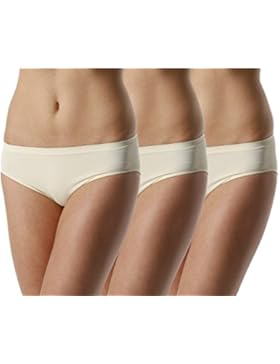 3 Pezzi Slips a vita bassa donna, Microfibra-Seamless