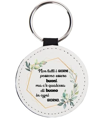 La Ruotante Portachiavi con frase motivazionale positiva donna vita sogno credere in se stessi migliore principesse con retro in finta pelle idea regalo (9