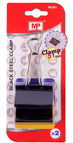 MP PA381 - Set de 2 pinzas de acero 51 mm color negro reviews MP PA381 - Set de 2 pinzas de acero 51 mm color negro