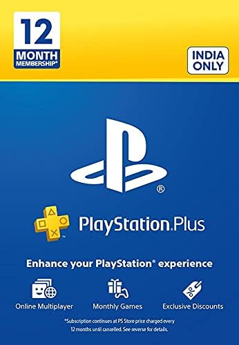 PlayStation Plus: 12 Month Membership Card (Email Delivery in 1 hour- Digital Voucher Code)