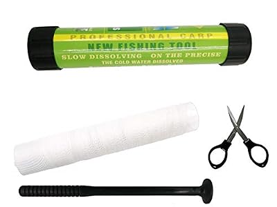 Milepet-Fishing 25 mm Maille Sacs à appât Pêche à la Carpe PVA Recharge Chaussette pour Bouillettes Rig W/Entonnoir et Piston pour pêche à la Carpe Accessoire Outils