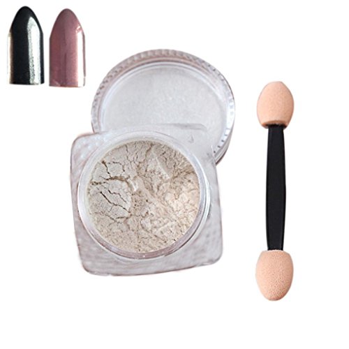 Fulltime(TM) 2g/ Box Sliver Nail Glitter Powder Shinning Nail Mirror Powder Makeup Art DIY Chrome Pigment (Pink)