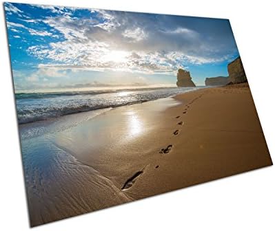 EAPoster FOOTPRINTS IN THE SAND WALL ART LARGE A1 POSTER 33 X 23 INCH