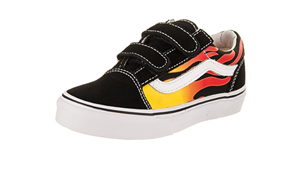 vans velcro flames