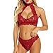 Produktbild Manadlian Damen Dessous Erotic Lingerie Frau Spitze Mesh Perspektive BH Rassig Versuchung Halfter Unterwäsche