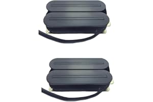 ALMENCLA 2 x Dual Hot Rail Humbucker Pickup Tonabnehmer 4P High-Output für E-Gitarre Akustik Gitarre