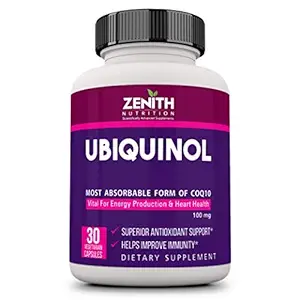 Zenith Nutrition Ubiquinol 100 mg - 30 Veg Capsules