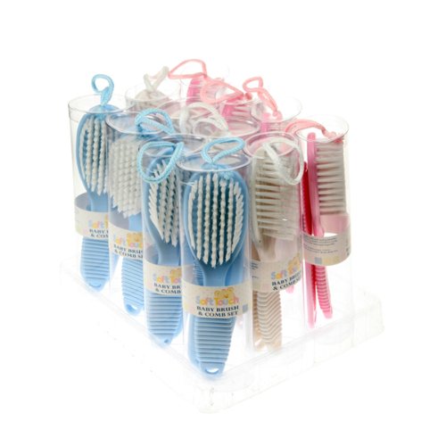 Soft Touch Baby Brush and Comb Set (pink)