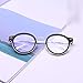 Produktbild Xasclnis Stilvolle Retro-Brillenfassung für Brillen Unisex Brillen mit klarer Brille Nicht verschreibungspflichtige Brillen (Color : Light Black)