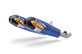 Dual FMF Racing Silencioso FMF Dual 4.1 RCT titanio punta carbono Honda 250 CRF 2018, azul