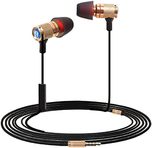 In Ear Earbuds，Yerbsteuir Wired Headphones Noise Cancelling Earphones With Microphone,Remote Stereo Sweatproof Sport Headsets for iPhone, iPad,Samsung and Android Phones