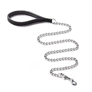 Pet Guard Heavy Duty Dog Leash,Metal Dog Leash Dog Chain with Handle for Small & Medium Size Dogs