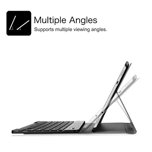 Fintie Blade X1 Samsung Galaxy Tab S2 9.7 Bluetooth Tastatur Hülle Keyboard Case – Ultradünn leicht SmartShell Ständer Schutzhülle mit magnetisch abnehmbar drahtloser Bluetooth Tastatur für Samsung Galaxy Tab S2 T810N / T815N / T813N / T819N 24,6 cm (9,7 Zoll) Tablet, Schwarz - 6