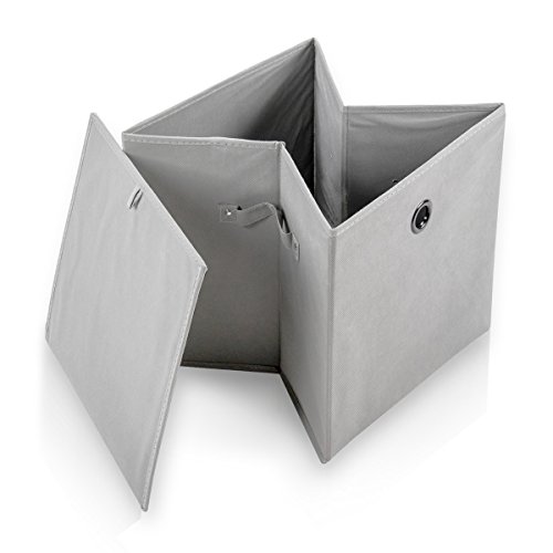 diMio SB1 Faltbox in Grün (4er Pack) – Regalfach Aufbewahrungsbox mit Trageschlaufen und Fingerloch, extra tief für noch mehr Stauraum - 2