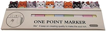 SUxian Cute Cats Cartoon Sticker Bookmark Memo Post Tab Sticky Notes Marker Stationery