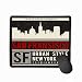 Produktbild Mouse Pad Design Typography Skyline san Fransisco Print Men Design Skyline Varsity san Fransisco Rectangle Rubber Mousepad 11.81 X 9.84 Inch