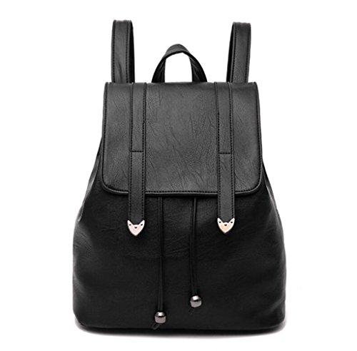 Preisvergleich Produktbild HANGBAOY Damen-Doppel-Schulter-Beutel PU-Kursteilnehmer-Schultasche Einkaufen-Freizeit-Tourismus-Mädchen... DREI Farben