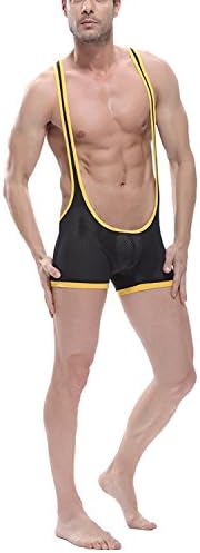 LIANIHK Man Thong Tanga Elastic Briefs Bikini Underpants G-String Underwear Lingerie - Black - Large