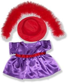 RED HAT PURPLE DRESS FITS 15” BUILD A BEAR FACTORY