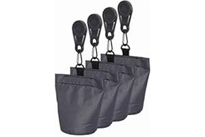 AEROCOVER Schutzhüllen Zubehör, 4x Sandsack mit Clips, verhindert Bildung von Wassersäcken