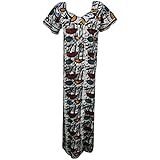 Indiatrendzs Women Nightwear Cotton Printed Summer Colorful Nighty Free Size