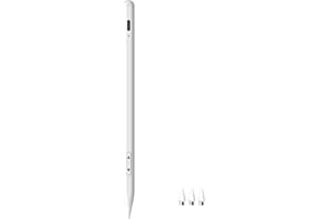 MEKO Dual-System-Stift für Tablet und für Apple iPad, Tablet Stift für Alle Tablets und Handys wie Android-Touchscreen-Geräte/iPhone/iPad Pro Mini Air, iPad Stift mit Schnellladeleistung, Weiß
