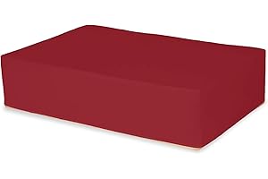 TEXDEKO GMBH TexDeko Husse für Europaletten Überzug wasserabweisend Bezug für Europaletten (2 Paletten 120x80x29cm, Bordeaux)