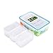 Produktbild Lecksicher Lunch Bento Box Food Container mit luftdichtem Deckel und 3 herausnehmbare Fächer mit Trennblätter 1,22 QT, Geruch Proof, Gefrierschrank Kühlschrank Sicher, Mikrowelle Spülmaschinenfest, Kunststoff