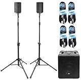 line 6 ld 15 lowdown 15w 1x8 bass combo amp Inklusive 2 Boxen-Stative, 2 Boxenkabel