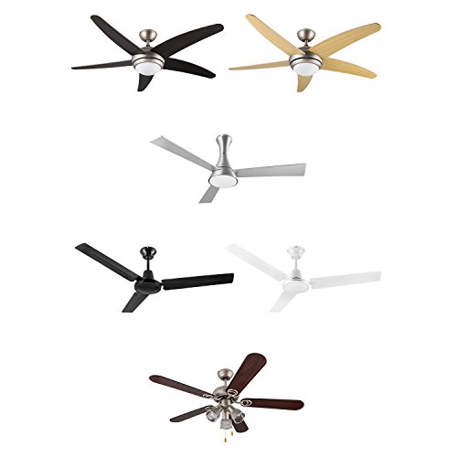 Klarstein • Steeletto • Deckenventilator • mit Beleuchtung und Fernbedienung • 3 Rotorblätter • 134 cm Durchmesser • zwei Drehrichtungen • niedriger Stromverbrauch • Halogenstab bis 80 Watt • einfache Montage • Milchglas und Aluminium • silber - 9