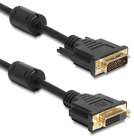 Delock 83186 DVI-Stecker auf DVI-Buchse Verlängerungskabel (2m)