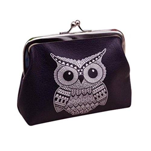 Price comparison product image LHWY Womens Owl Wallet Card Holder Coin Purse Clutch Handbag