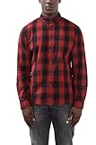  edc by ESPRIT 116CC2F008, Camisa Hombre, Rojo (Garnet Red), X-Large