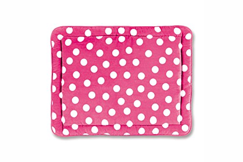 Imagen 1 de Baby Boum - Alfombra de juegos acolchada y suave, con diseño de de lunares (tamaño grande), color rosa