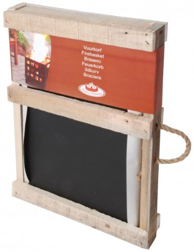 Feuerkorb Feuerstelle Feuerschale rechteckig schwarz Eisen 30x50x50cm - 2