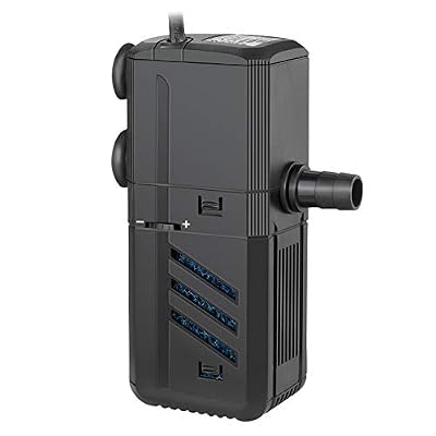 IREENUO Filtre Aquarium, Ajustable 6W 500L/H Submersible Pompe Eau for Aquarium Intérieur Pompe a Air Fontaine