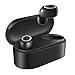 Produktbild Jamicy® Twins Bluetooth Kopfhörer, Stereo Wireless In-Ear-Ohrhörer Integriertes Mikrofon mit Ladestation 400 mAh, Sport-Headset kompatibel mit iPhone Android (Schwarz)