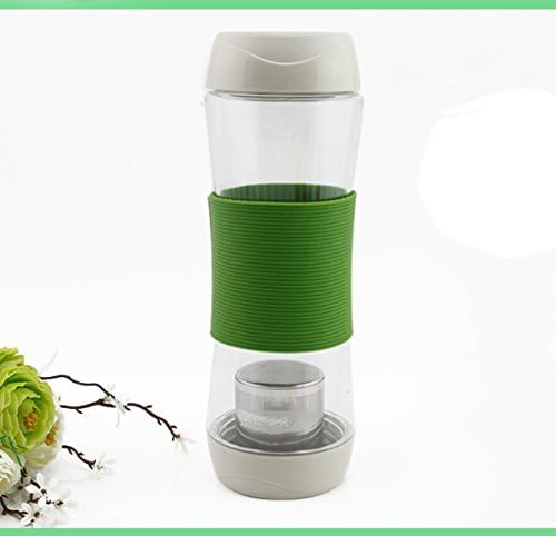 Teacup Plastic Portable Tea Creative Sport Bottle,Green-5700ml