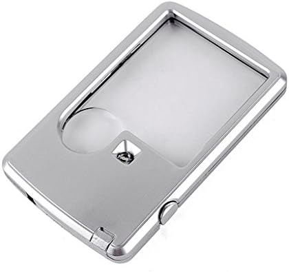 DFHHG® With LED Lights Handheld Magnifying Glass 90 * 55mm Auxiliary Mirror Old Man Student Read Newspapers easy to carry