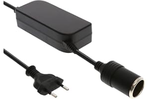 Adaptateur Secteur pour Voiture, 60W | 5A | 12V, convertisseur de Tension, redresseur avec Prise Allume-Cigare